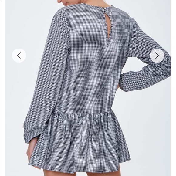 Gingham Babydoll Dress - Picture 4 of 8